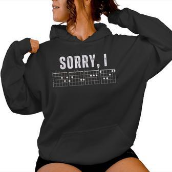 Sorry I-Dgaf Hidden Message Guitar Chords Cool For Women Kapuzenpullover für Damen - Geschenkecke