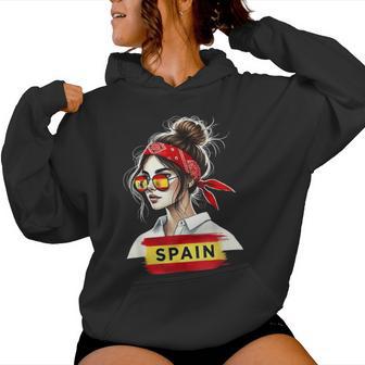 Spain Girls' Women's Flag Spain Jersey 2024 Kapuzenpullover für Damen - Geschenkecke