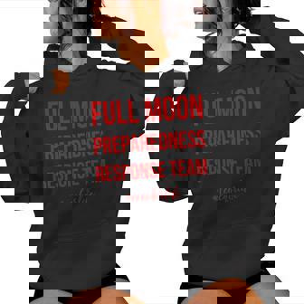 Teacher Full Moon Response Team Red Women Hoodie - Monsterry