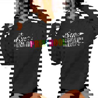 Team Preschool Happy First Day Of School Student Teacher Women Hoodie - Seseable