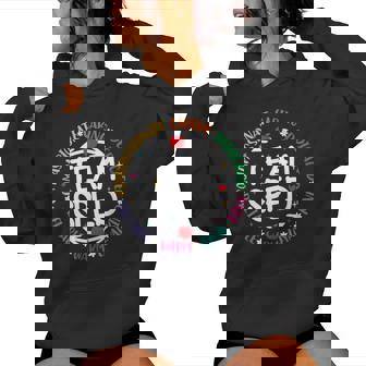 Team Sped Special Teacher Specialist School Caretaker Staff Women Hoodie | Mazezy