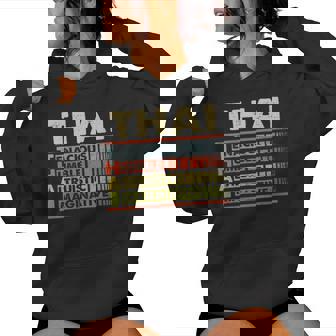 Thai Family Name Thai Last Name Team Women Hoodie - Monsterry