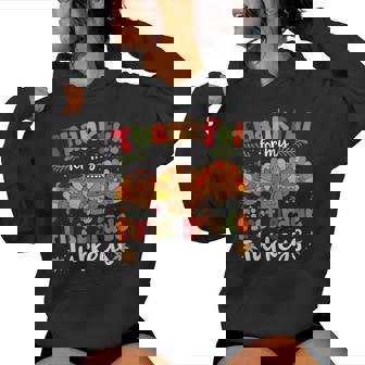Thankful For My First Grade Turkeys Thanksgiving Teacher Women Hoodie - Monsterry