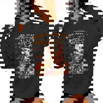 Thankful Grateful Blessed Farm Animal Pig Fall Y'all Autumn Women Hoodie - Monsterry