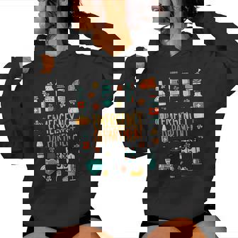 Thanksgiving Nurse Emergency Department Fall Scrub Top Women Women Hoodie | Seseable CA