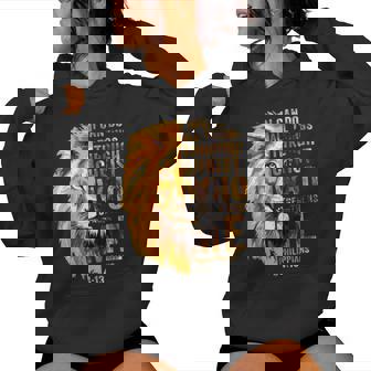 I Can Do All Things Through Christ Jesus Lion Christian Women Hoodie - Seseable