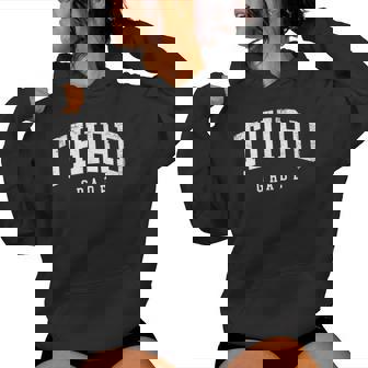 Third Grade Squad 3Rd Grade Team Retro First Day Of School Women Hoodie | Seseable CA