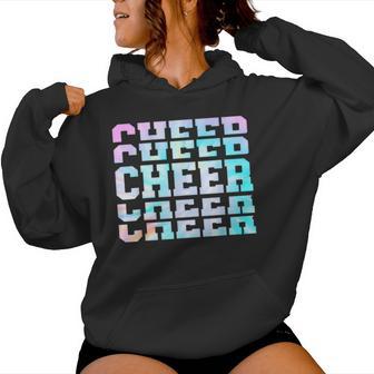 Tie Dye Cheerleading For Cheerleader Squad Girl Bff Cheer Women Hoodie - Thegiftio UK