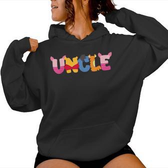 Uncle Of The Birthday Girl Bear Family Matching Women Hoodie - Thegiftio UK