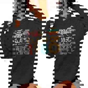 Vintage Class Of 1980 Classic Retro Birthday Mom Dad Women Hoodie - Monsterry