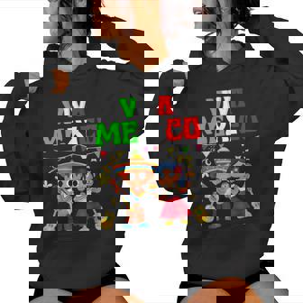 Viva Mexico Boy Girl Maracas Guitar Mexican Independence Day Women Hoodie | Seseable UK