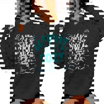 Warm & Cosy Winter Christmas Tree Snow Cold Mom Dad Boy Girl Women's Hoodie - Monsterry