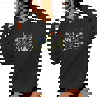Wildflower Best Teacher Outfits Let's Grow Together Women Hoodie - Thegiftio UK