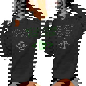 Will Code For Beer Programming Beer Lover Sudadera con capucha para mujer - Regaloses
