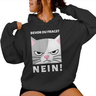 Women's Bevor Du Fragst Kapuzenpullover für Damen - Geschenkecke