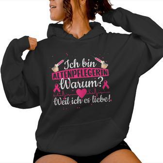 Women's Warum Weil Ich Es Lieb Kapuzenpullover für Damen - Geschenkecke