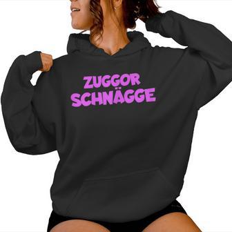 Women's With Zuggorschnägge Zuggorschnägge Motif Kapuzenpullover für Damen - Geschenkecke