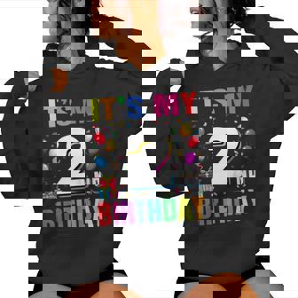 Youth It's My 2Nd Birthday 2 Two Happy Birthday Boys Or Girls Women Hoodie - Thegiftio