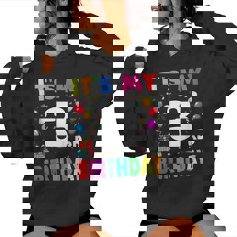 Youth It's My 3Rd Birthday 3 Three Happy Birthday Boys Or Girls Women Hoodie - Thegiftio