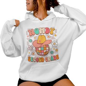 2Nd Grade Teacher Rodeo Country Western Howdy Second Grade Women Hoodie - Thegiftio UK