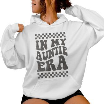 In My Auntie Era Retro Groovy Cool Aunt Auntie Club Gray Kapuzenpullover für Damen - Geschenkecke