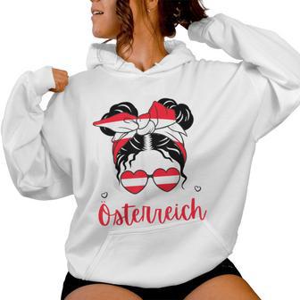 Austria Austria Austrian Girl Austrian Flag Kapuzenpullover für Damen - Geschenkecke