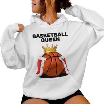 Basketball Queen Basketball Girls Basketball Women Hoodie - Thegiftio UK
