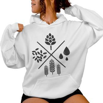 Beerintage Craft Beer Beer Brewer Brewer Kapuzenpullover für Damen - Geschenkecke