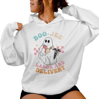 Boo Boo Crew L&D Labor And Delivery Halloween Nurse Women Hoodie - Thegiftio UK