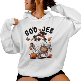 Boojee Ghost Halloween Costume Pumpkin Spooky Season Women Women Hoodie - Thegiftio UK