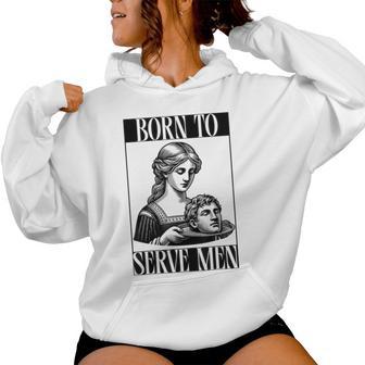 Are Born To Serve Retro Girls Kapuzenpullover für Damen - Geschenkecke