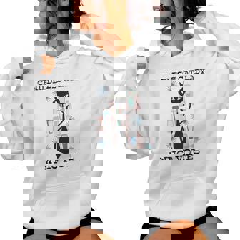 Childless Cat Lady Who Votes Mid-Century Cats 50S 60S Style Women Hoodie - Thegiftio UK
