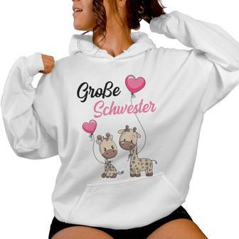 Children's Big Sister 2025 Giraffe Girls' Kapuzenpullover für Damen - Geschenkecke