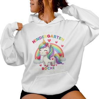 Children's Bye Bye Kindergarten Farewell School Child Girls Unicorn Kapuzenpullover für Damen - Geschenkecke