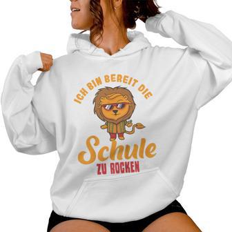 Children's Einschulung Jungen Mädchen Löwe Schulkind 2023 Kapuzenpullover für Damen - Geschenkecke