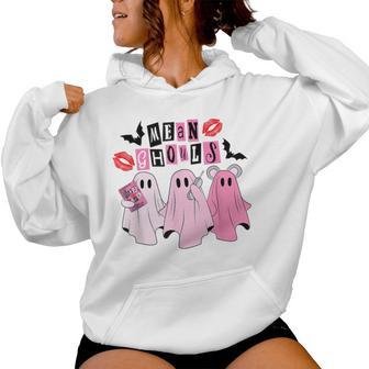 Cute Ghost Mean Ghouls Halloween Costume Spooky Women Women Hoodie - Thegiftio UK