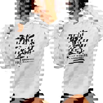 Don't Like Me Fuck Off Problem Solved Meme Quote Women Hoodie | Mazezy