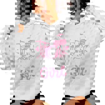 Drummer Drum Set Drumming Drummer Girl Women Hoodie - Thegiftio UK