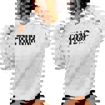 Estilo Militar De Plantilla Donald Trump 2024 Sudadera con capucha para mujer - Regaloses