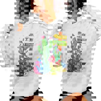 Fiesta Siesta Cactus Outdoor Life Desert Adventure Women Hoodie - Monsterry