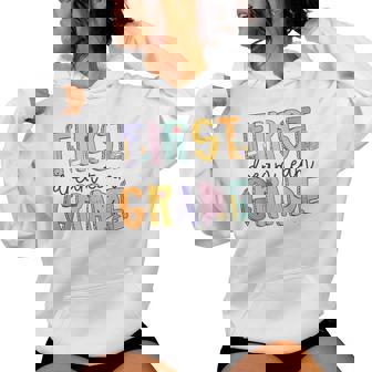 First Grade Dream Team First Day Of School Teacher Students Women Hoodie | Mazezy