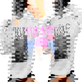 Donald Trump Miss Me Yet Y2k Vintage 90S Trump Pink Women Hoodie | Mazezy