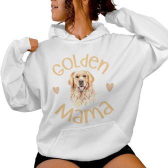 Golden Mama Cute Golden Retriever Dog Mom Pet Women Hoodie - Monsterry