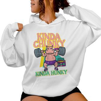 Gym Kindy Chunky Hunky Hippo Workout Fitness Women Women Hoodie - Thegiftio UK