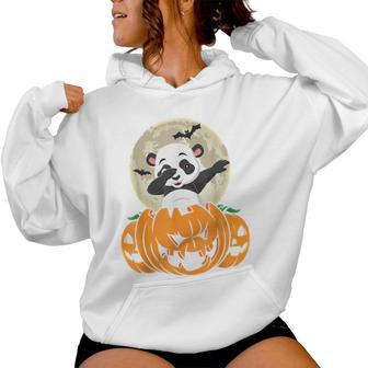 Halloween Cute Dabbing Panda Dab Dance Women Hoodie - Thegiftio UK