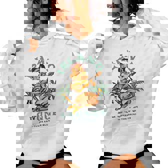 Island Lounge Retro Tropical Tiki Bar Travel Music Girl Women Hoodie | Seseable UK