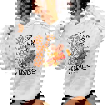 K Is For Kindness Orange Anti Bullying Unity Day Teacher Kid Women Hoodie - Monsterry