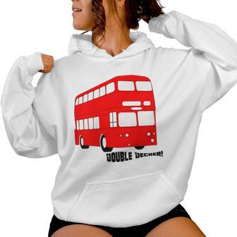 Kids Double Decker Red Bus T-Shirt Boys Girls British Europe Women's Hoodie - Monsterry UK
