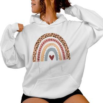 Be Kind With Leopard Rainbow For Anti Bullying Unity Day Women Hoodie - Thegiftio UK