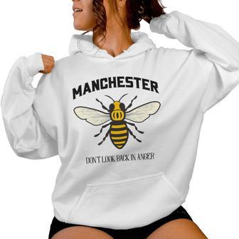 Manchester Worker Bee Don't Look Back In Anger Women Hoodie - Monsterry
